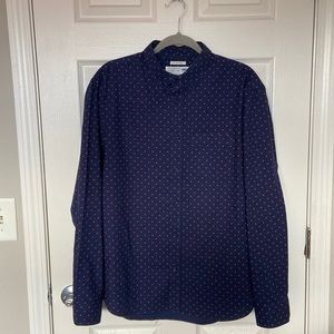 ❤️ Old Navy Red Heart Button Down Shirt Size L